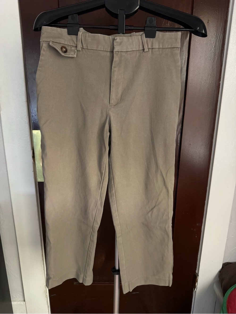 Classic Straight Leg Pants - Khaki/Stone
